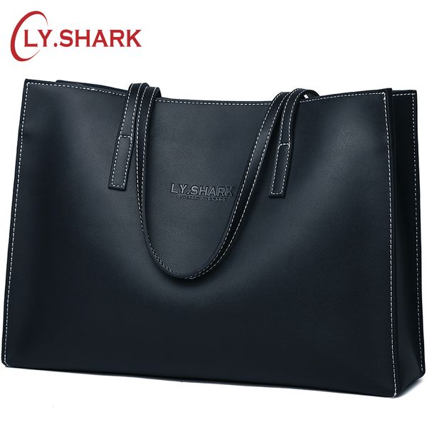 

ly.shark luxury handbags women bags designer ladies genuine leather bags shoulder large capacity tote handle purse