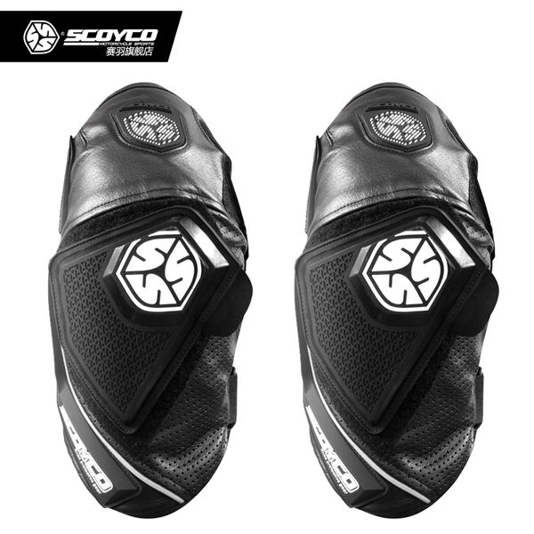 

motorcycle leather knee protector ce cowhide leather knee guard high end men summer motocross pads protective gear scoyco