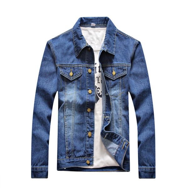 

мужская джинсовая куртка хип-хоп проблемных рваные верхняя одежда мода дизайнер High street отверстие пальто JKS-021