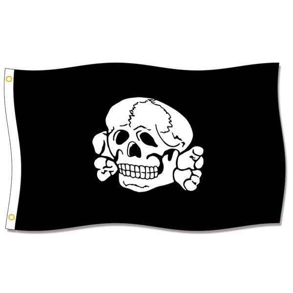 

good flag] totenkopf fahne flags 3x5ft 150x90cm 100% polyester,canvas head with metal grommet,used indoors or outdoors