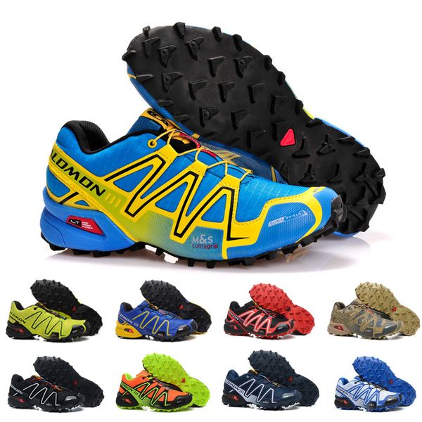 

2018 NEW Salomon Men Shoes zapatos hombre Speed Cross 3 CS III Sport Sneakers Men Black outdoor Speedcross Solomon running Shoes