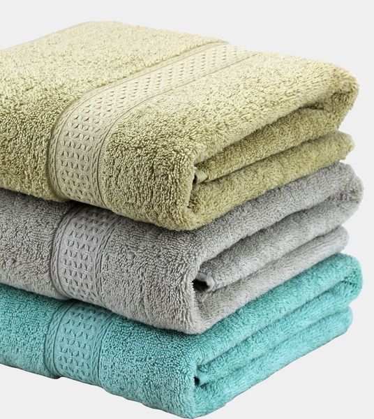 

new thick high absorbent antibacterial 100% cotton solid 70x140cm bath towel beach towel for adults fast drying soft 17 colors