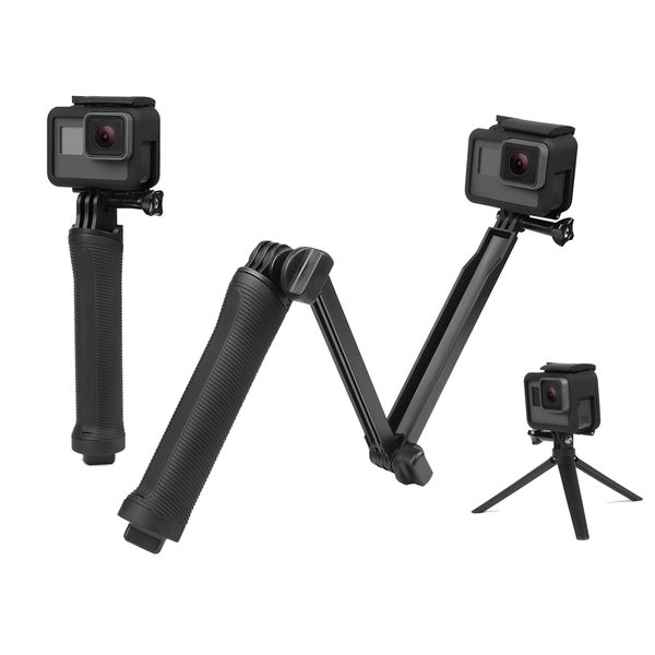 

3 пооб заваа монопод дл gopro hero 5 6 session sj4000 xiaomi yi 4k камеѬа go pro selfie stick набоѬами