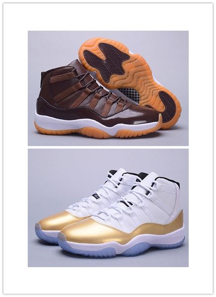 

Nike Air Jordan Retro Shoes 2018 Новый 11 шоколад мужчины баскетбол обувь 11s высокий топ коричнев