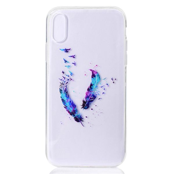 

прозрачный мягкий тпу чехол для iphone xr case цвет украшения башня велосипед бабочка девушка дизайн мобильного телефона чехлы для iphone xs