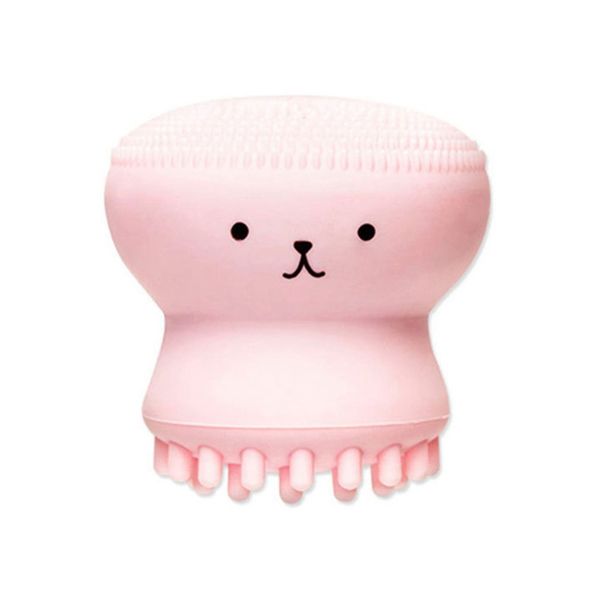 

cute jellyfish wash brush soft silicone face massage exfoliating facial brush face cleanser, massage deep pore cleansing brush