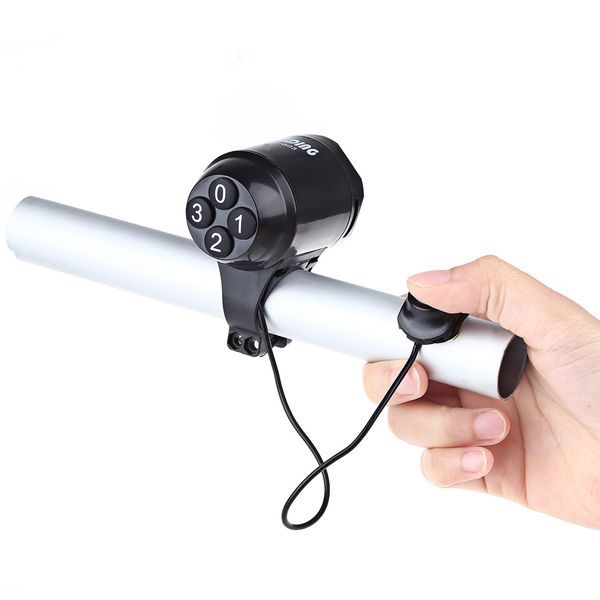 

bicycle cycling handlebar password water resistant ring loud horn bell alarm bike accessories easily install and compatible