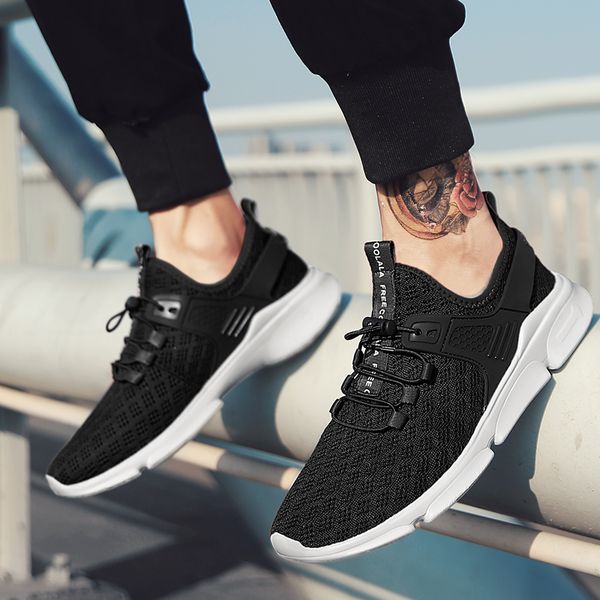

new arrival 2020 spring casual shoes men summer breathable mesh fashion sneakers male walking trainers tenis mens slip on running shoes