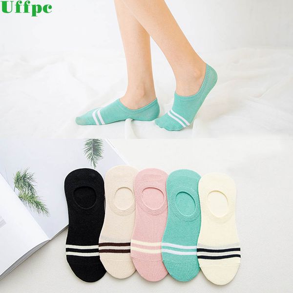 

5 pairs/lot summer women lady fashion cotton antiskid invisible liner no show peds low cut ice short socks girl female lady, Black;white