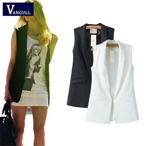

women fashion wardrobe waistcoat slim cotton vest 2017 decoration vests female sleeveless waistcoat office lady pocket coat, Black;white