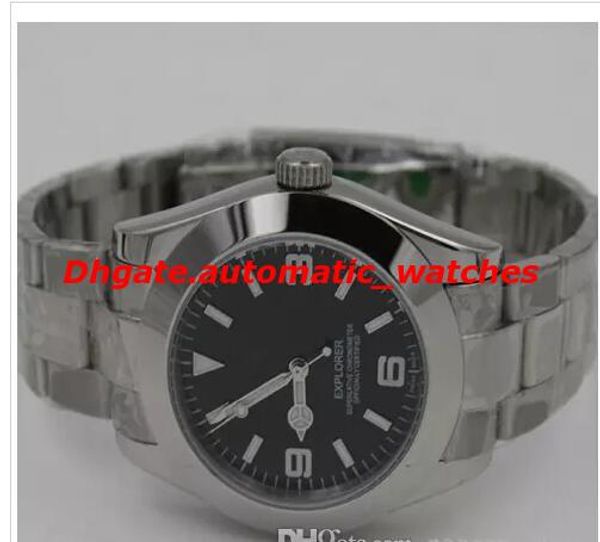 

new fashion luxury automatic movment stainless steel brand black dial 40mm mens sport watch wristwatch, Slivery;brown