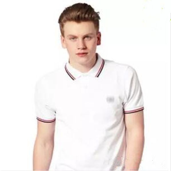 

2018 ale famou bu ine men hort leeve polo hirt popular cotton embroidery wheat polo cu tom de igner made fred dre hirt