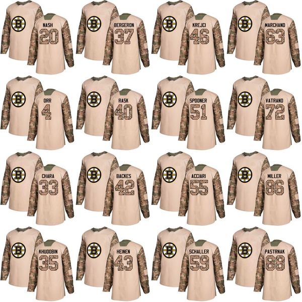 

Boston Bruins Jersey Veterans Day Practice 4 Bobby Orr 33 Zdeno Chara 40 Tuukka Rask 63 Brad Marchand 88 David Pastrnak Jerseys