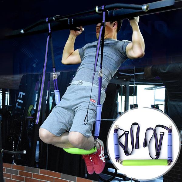 

2 colors pull-ups trainer resistance bands indoor horizontal single bar assistant elastic band elastic rope arm strengthener