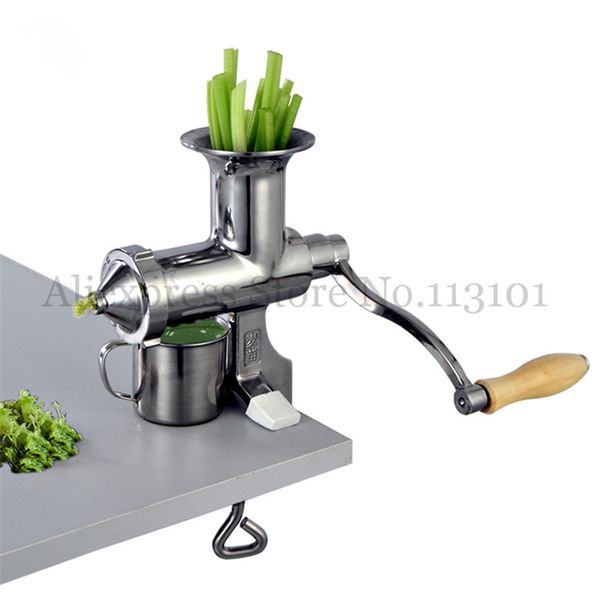 

Juice extractor wheat gra juicer with high juice yield queezer 304 full tainle teel hand operated juicing tool