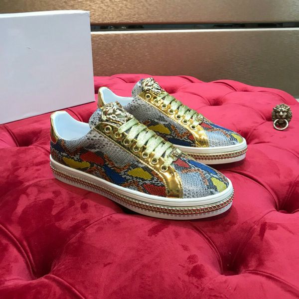 

Fashion men's shoes (with box) top quality classic men's low-top casual shoes designer running shoes leather upper