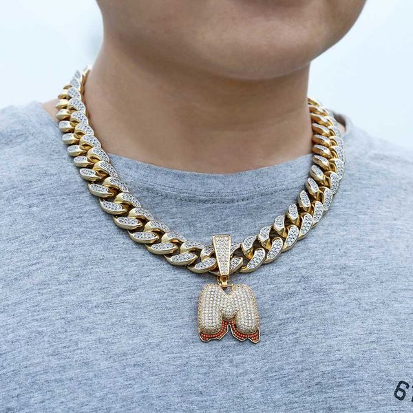 

Iced Out Man Подвеска Hip Hop золотая цепочка для человека мужских ювелирных изделий ожер