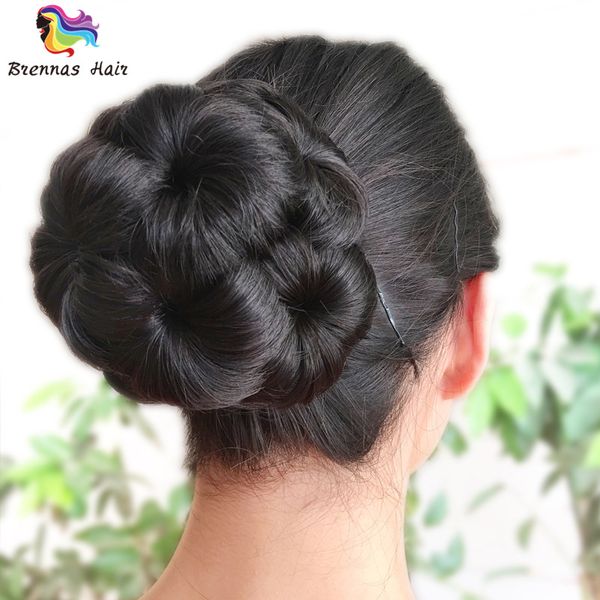 Synthetic Chignon Kids Small Size Knitted Polyester Hair Band