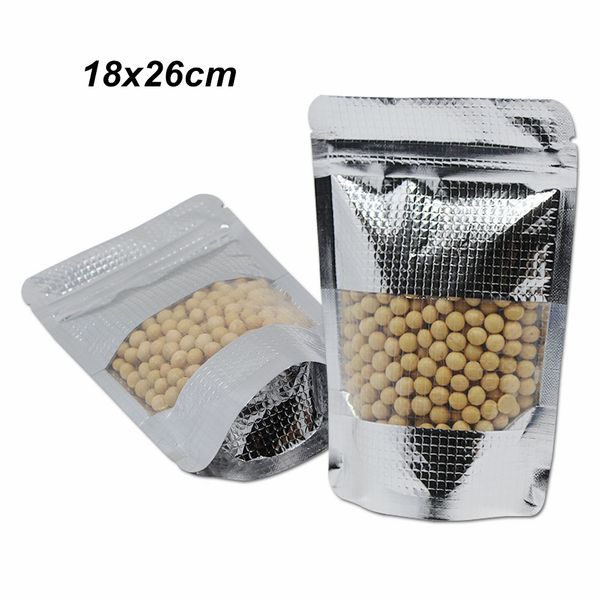 

18x26cm встать тиснением zip lock майларовая фольга упаковка пакет мешок пищевой клапан алюминиевая фольга doypack снэк упаковка мешок с not