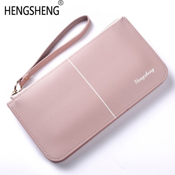 

long wallet female women purse coin zipper money bag phone clutch ladies wristlet carteras kashelek portomonee cuzdan billetera, Red;black