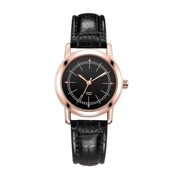 

women men quartz-watch leather band wristwatches clock fashion watches colors lover watches, Slivery;brown
