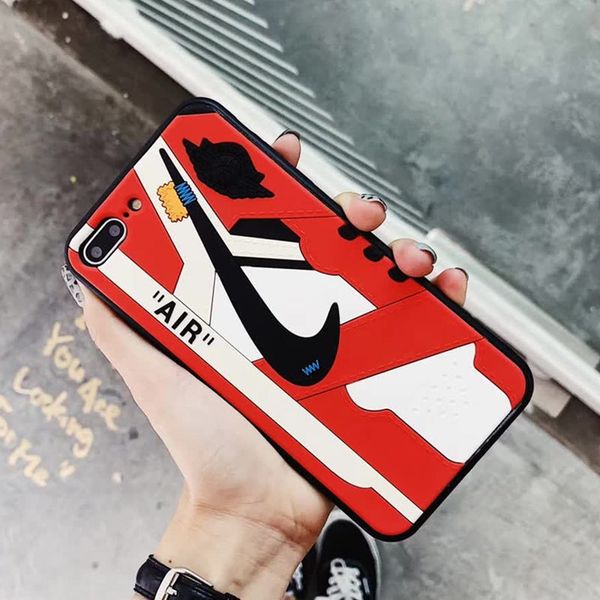 

Роскошные Спортивные Ботинки 3D Дизайн Силиконовый Чехол для Телефона для Iphone X 6 6