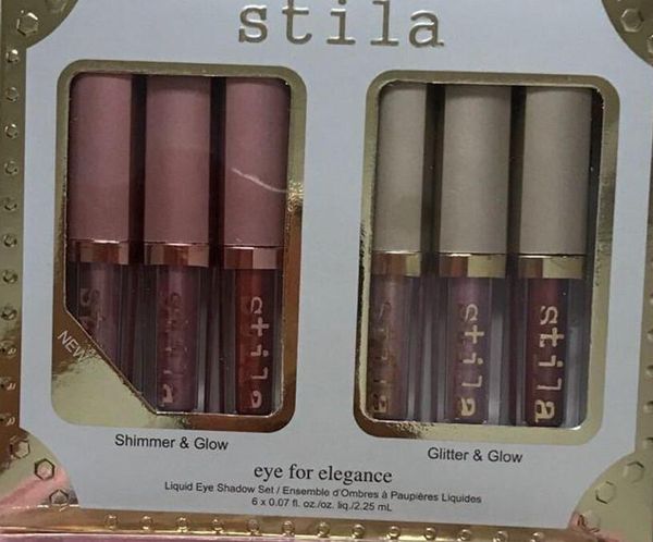 

Новый бренд макияж Stila глаз для элегантности набор мерцание блеск Жидкие тени для