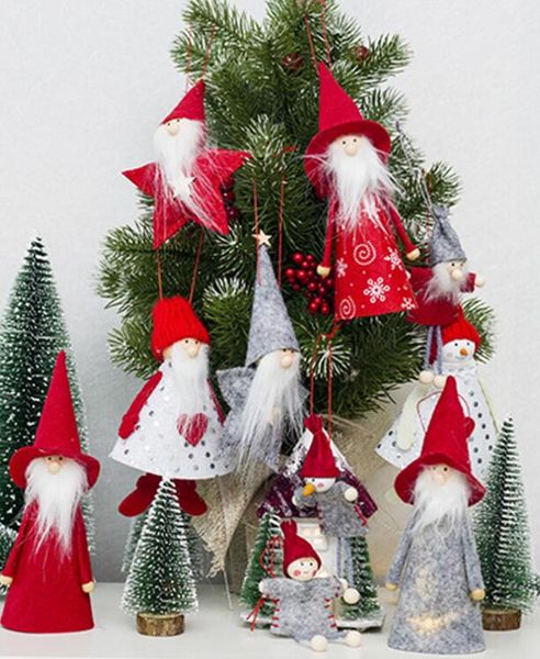 bambole di stoffa per albero di natale