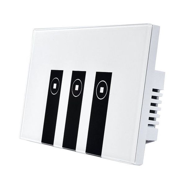 

funn-wifi smart alexa light switch, 3 gang touch wall plate light switch panel