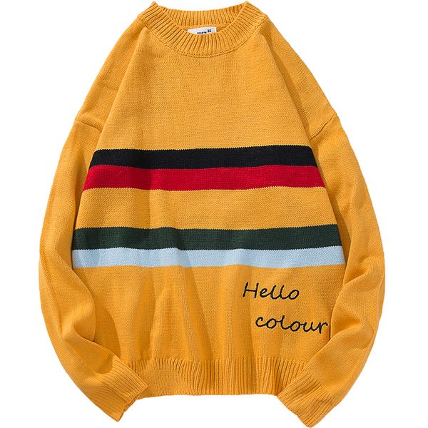 

hong kong style 2018 sweater male autumn loose embroidered contrast japanese style youth fashion sweater, White;black