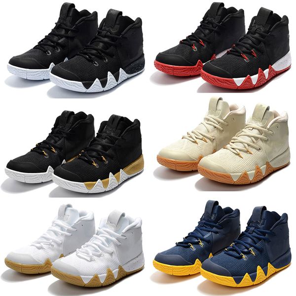

Высокое качество Ирвинг 4 Баскетбольная обувь Мужчины Черный Белый Желтый Красны