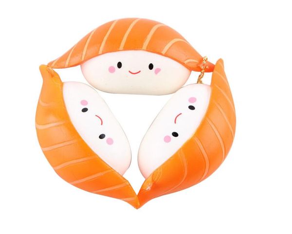 

12cm squishy toys pu fidget salmon sushi style slow rising decompression toy mct 016