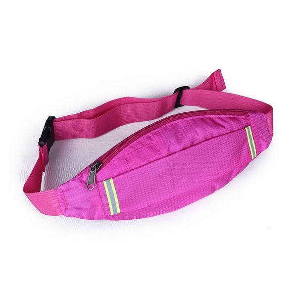 

2017 new waterproof nylon women waist pacultra light reflective cross body belt bags 6 inch cell phone fanny pouch