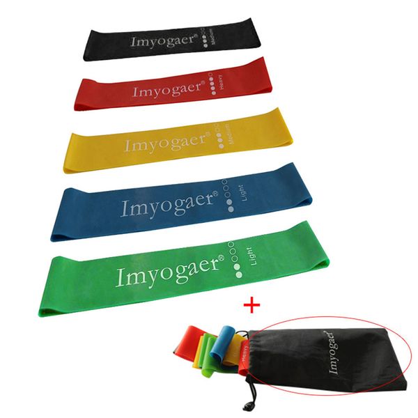 

5pcs/set rubber loop fitness band yoga sports elastic expander resistance bands elastic pull rope crossfit bodybuilding