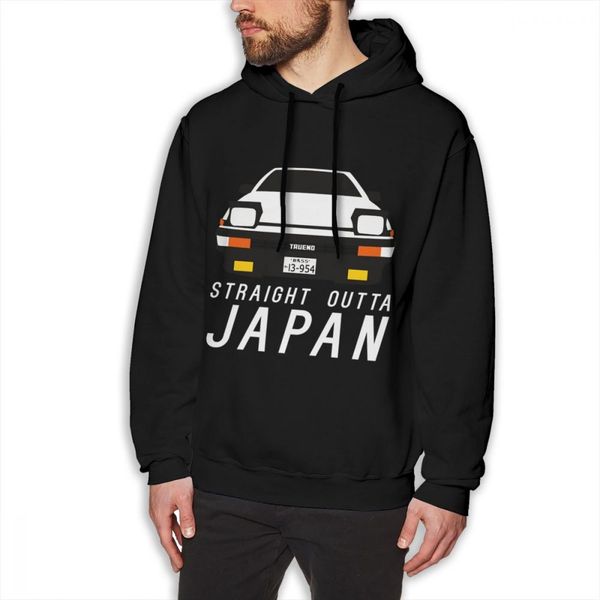 

ae86 panda trueno straight outta japan long sleeve fashion camiseta crewneck, Black