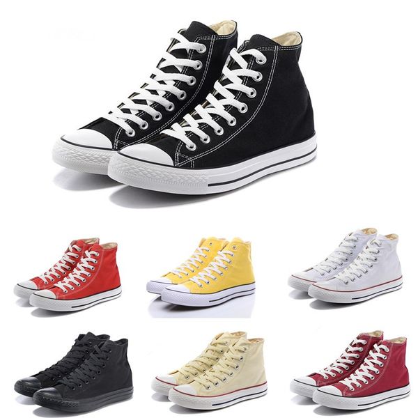 

outdoor canvas shoes black white running shoes red flat professional skateboarding sneakers high to help low-sports shoes, White;red