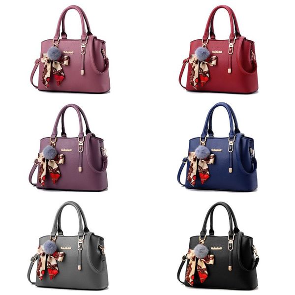 

NoEnName_Null высокое качество женщины сумочка искусственная кожа дамы сумка с шарфом меховой шар кулон тотализатор Crossbody сумка кошелек