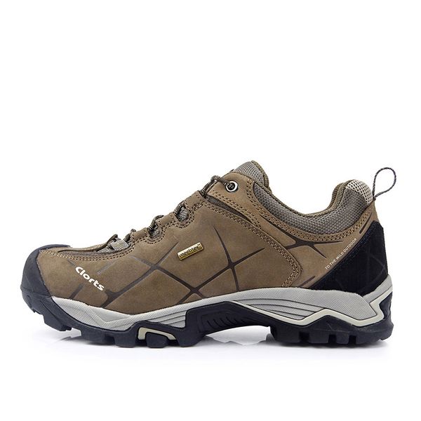 

men hiking boots waterproof uneebtex hiking shoes genuine leather outdoor sneakers for men, Black