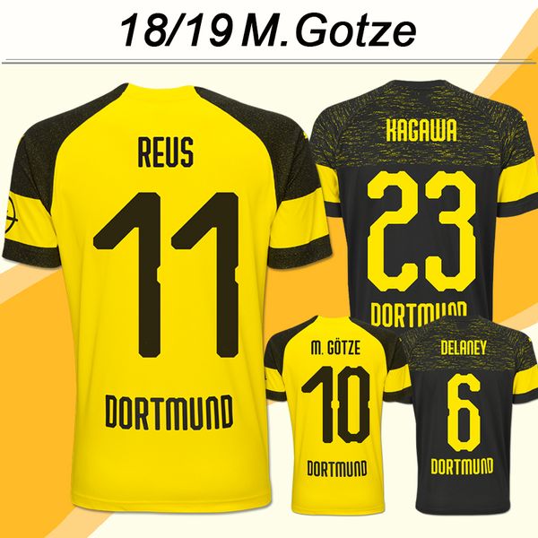 2019 2018 19 M.GOTZE REUS Soccer Jerseys KAGAWA PISZCZEK Home Away Mens Football Shirts PULISIC SCHMELZER WEIGL SERGIO GOMEZ DAHOUD Short Uniform From 2019 2018 19 M.GOTZE REUS Soccer Jerseys KAGAWA PISZCZEK Home Away Mens Football Shirts PULISIC SCHMELZER WEIGL SERGIO GOMEZ DAHOUD Short Uniform From