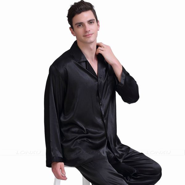 

Mens Silk Satin Pajamas Set Pajama Pyjamas Set Set Sleepwear Loungewear S,M,L,XL,2XL,3XL,4XL For Men