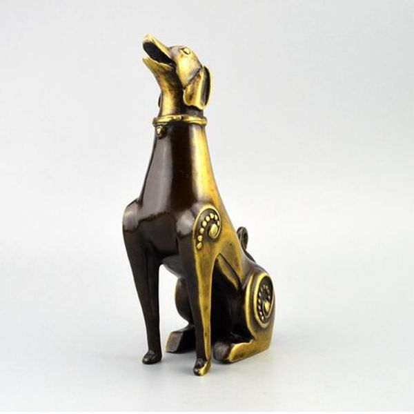 Lucky Dog reine Bronze Tierkreiszeichen Hund Ornamente Home Schmuck kreative Wohnzimmer Ornamente Bronze Handwerk