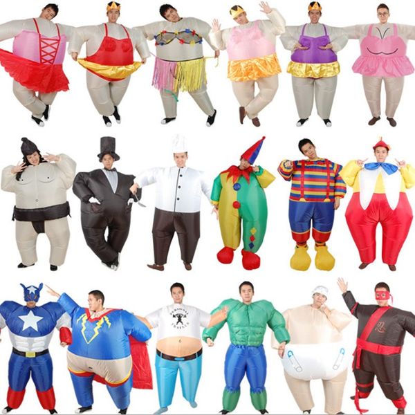 

funny inflatable costumes for adults holiday carnival costume women funny party dress animal cosply halloween costume for kids mascot, Red;yellow