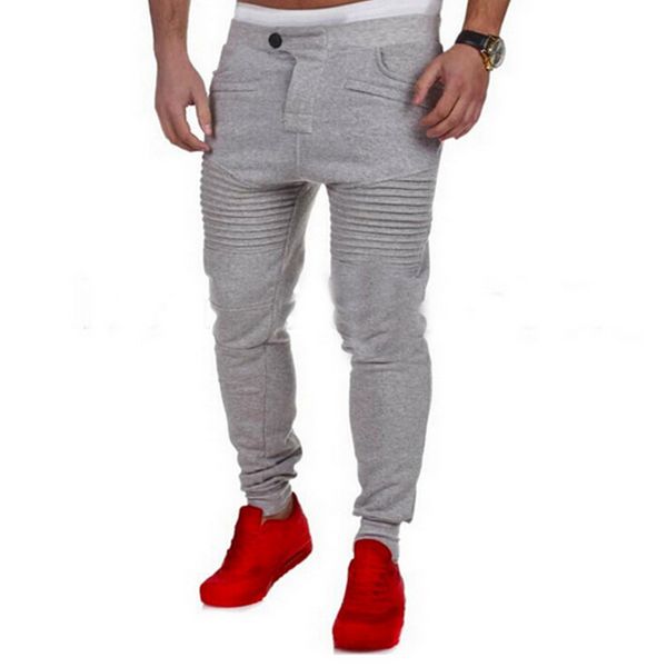 

draped мода moletom мужские повседневные брюки мужские спортивные штаны одежда брюки хип-хоп мешковатые шаровары брюки мужские бегуны pantal, Black