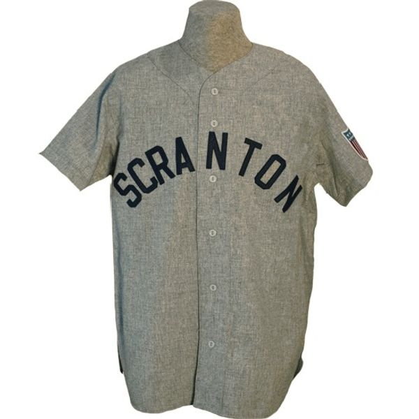 

Scranton Miners 1945 Road Jersey 100% Stitched Embroidery Logos Vintage Baseball Jerseys Custom Any Name Any Number Free Shipping