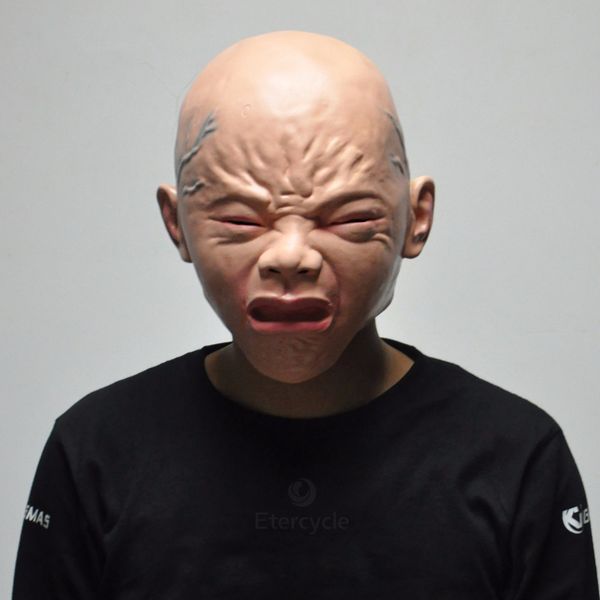 

горячие продажи плач ребенка маски хэллоуин страшно косплей реквизит взрослых латекс партии маска