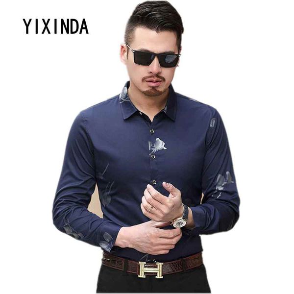 

yixinda brand in spring 2018, the new men will enjoy a long sleeve shirt with long sleeves and sleeves large size 7xl, White;black
