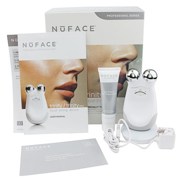 

Nuface trinity pro facial trainer kit ma ager face kin care tool handheld face ma age for women pink white microcurrent device dhl