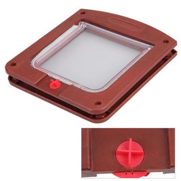 

durable plastic 4 way cat dog small waterproof pet locking door flap