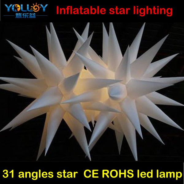 Großhandel Neue Rgb Aufblasbare Sterne Licht 31 Winkel Ce Rohs 3 Watt Led Lampe 15 Mt 18 Mt Stern Verschoben Dekoration Beleuchtung Von