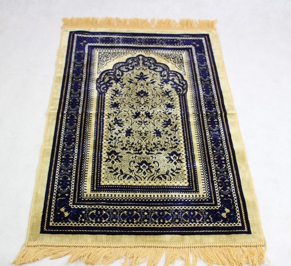 Großhandel islamische muslimische Anbetung Gebetsteppich Salat Musallah Gebetsdecke Tapis Teppich Tapete Banheiro Reisematte 70*110